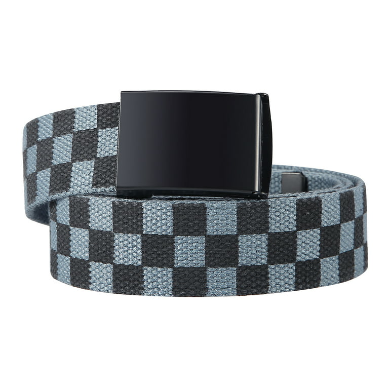 black checkered lv belt
