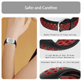 thumbnail image 2 of Pailebi Silicone Bands Compatible with Apple Watch Bands 38mm 40mm 41mm for Women Men,Sport Strap Replacement Wristbands for iWatch Series 10/9/8 7/SE/6/5/4/3/2/1(38/40/41MM,Black/Red), 2 of 6