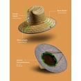 thumbnail image 3 of Sombrero de Paja para Hombres y Mujeres | Sombrero de salvavidas, sombrero de playa y sombrero de sol | Ala ancha UPF 50+ para protección solar | Talla única | Cicuta, 3 of 5