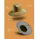 thumbnail image 3 of Sombrero de Paja para Hombres y Mujeres | Sombrero de salvavidas, sombrero de playa y sombrero de sol | Ala ancha UPF 50+ para protección solar | Talla única | Cicuta, 3 of 5