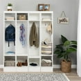 thumbnail image 3 of Pemberly Row Transitional Engineered Wood Narrow Organizer in White (Set of 4), 3 of 9