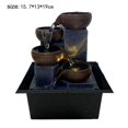 thumbnail image 1 of pitrice 1pc Tabletop Fountain Feng Shui top battery operated Ornaments Waterfall Small Size Decor Crafts, 1 of 9