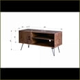 thumbnail image 5 of TV Stand - Simple Modern Vintage Reclaimed Wood with 1 Cabinet & 2 Shelves | TV Furniture | Natural, 5 of 5