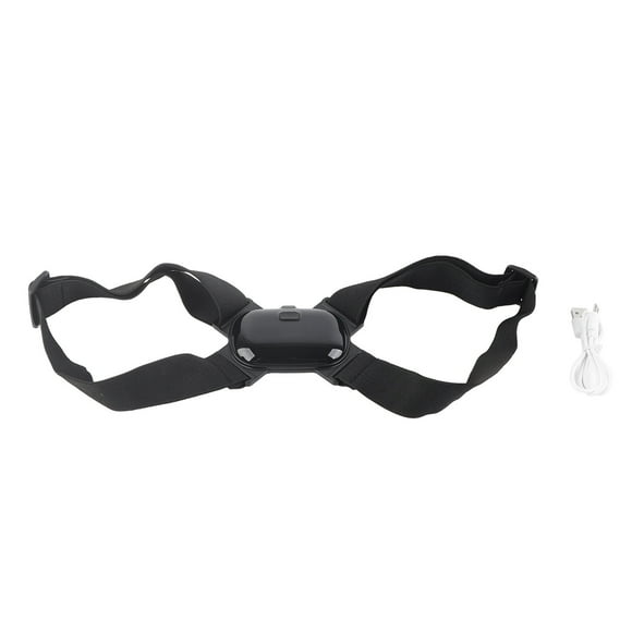 Smart Back Brace, Back Straightener Elastic Sensitive for Office Black