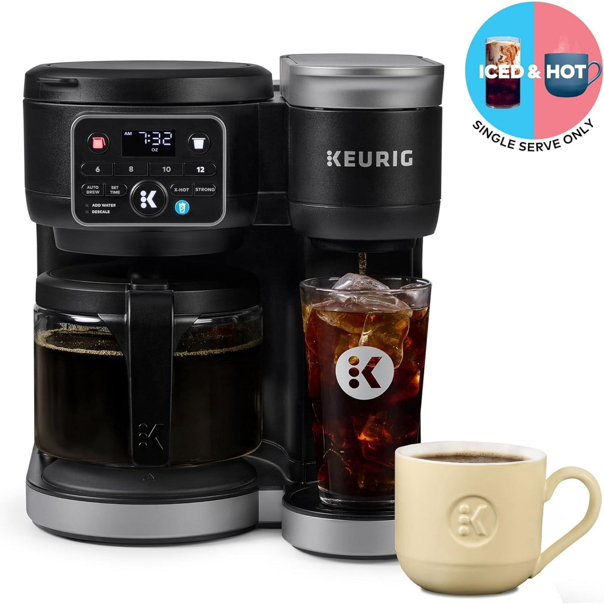 Kaffeekaraffe Für KEURIG K-DUO 5100 – 12 Tassen, Aus Hitzebeständigem Glas