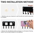 thumbnail image 3 of Elephant Magic Stars Mail Holder Organizer Wall Mount with Shelf Key Holder Key Rack with 5 Key Hooks for Wall Decorative, 3 of 6