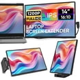 thumbnail image 1 of Laptop Screen Extender, 14" FHD 1200P IPS External Portable Monitor for Laptop, Plug & Play Dual Screen Monitor for 14"-17" Laptops, Compatible with, 1 of 8