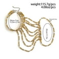 thumbnail image 2 of XmhyTop-A 1Pcs Elegant Imitation Pearl Shoulder Chain for Brides Bridal Body Jewelry with Layered Tassel Design,I05, 2 of 2