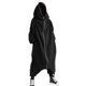 thumbnail image 1 of Unisex Long Sleeve Hooded Nazgul Long Coat Zipper Closure Fleece Lined Long Hoodie-yezi, 1 of 5