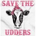 thumbnail image 2 of Breast Cancer Awareness Save Udders Hoodie Sweatshirt Women Brisco Brands S, 2 of 6