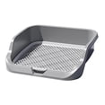 thumbnail image 4 of Inodoro para perros Estuche para arena para perros duradero Reutilizable Mantiene las patas y el piso limpios Almohadilla para ir al baño Gris, 4 of 8