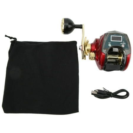 Baitcasting Reel with Line Counter Fishing Reels with Digital Display Fishing Gear Tackle for Saltwater Freshwater3000MJ Left Hand