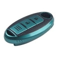 thumbnail image 2 of Yimiti For Tpu Leather Car Key Fob Case Cover For Nissan For Qashqai For Trail For Versa,Style 4 Green, 2 of 9