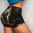 thumbnail image 5 of Yiaed Realistic Style Cute Cat Print Women's Athletic Shorts Running Shorts Sporty Short High Waisted Elastic Workout Shorts for Yoga Gym Running & Sports -XX-Large, 5 of 8