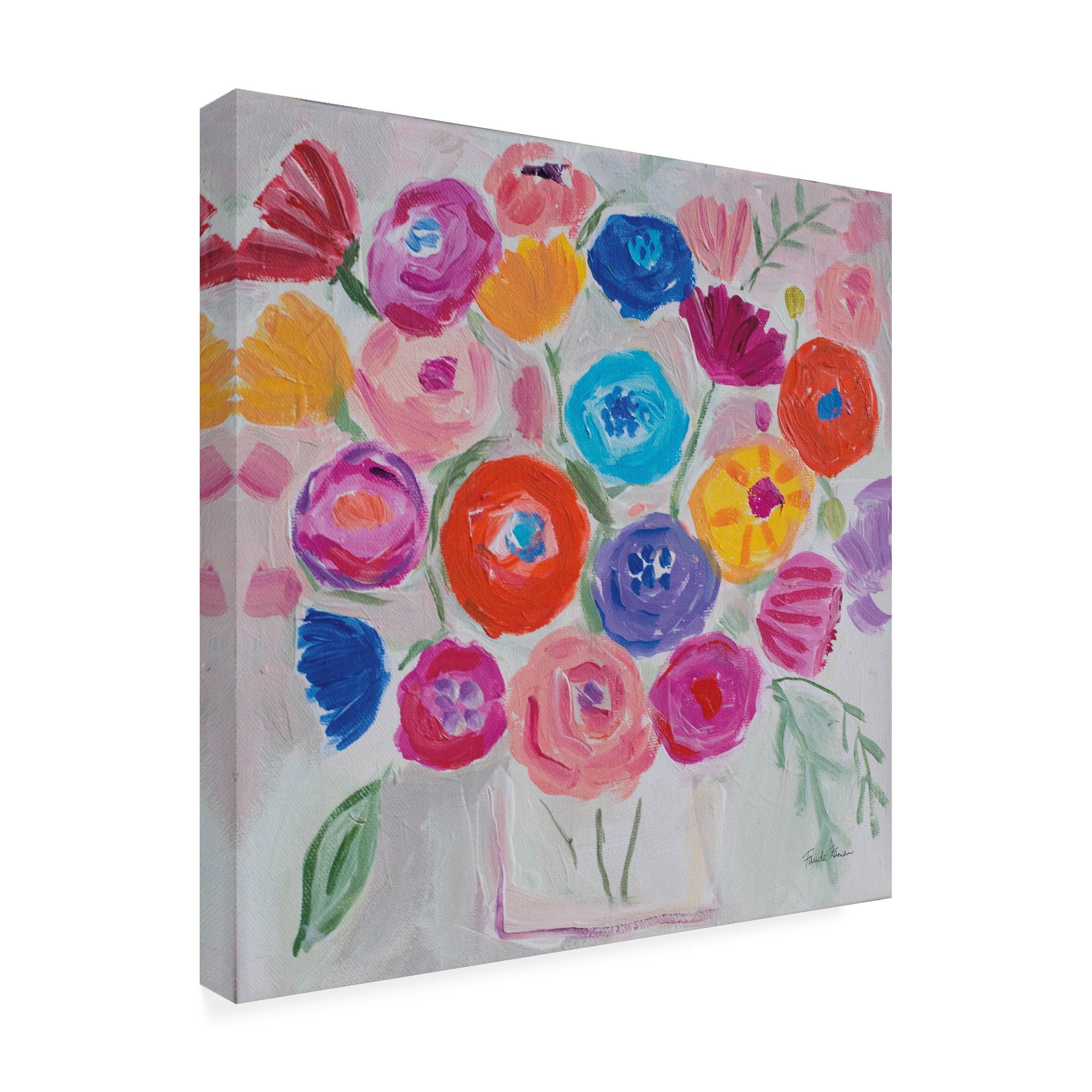 Farida Zaman 'Delicate Flair II' Canvas Art