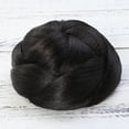 thumbnail image 5 of Mutmorningal Braided Hair Bun Hair Piece, Updo Braided Hair Bun Braided Chignon Hairpiece with Comb for Dancing Party Costume ( 1B ), 5 of 10
