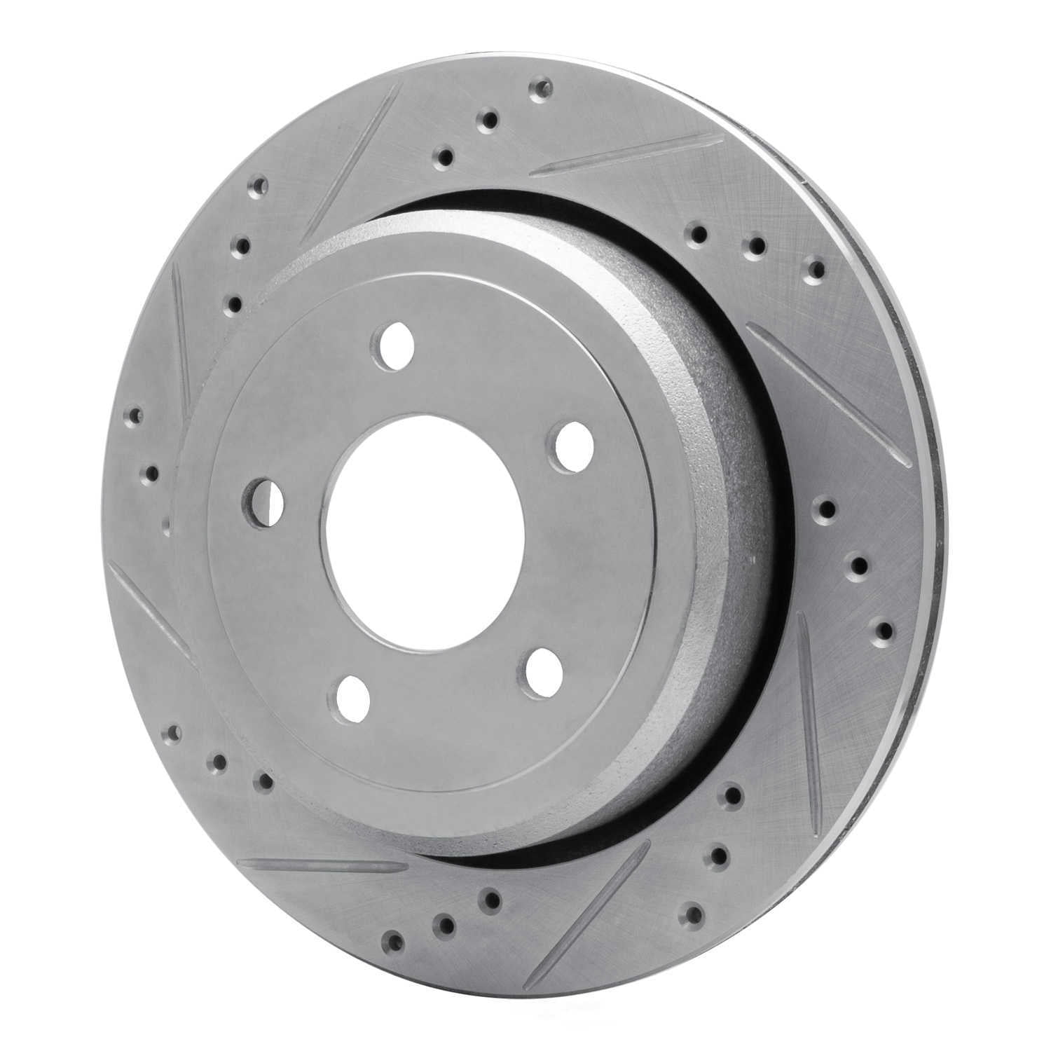 Dynamic Friction Company 631-56020L DFC Brake Rotor - Drilled And Slotted - Silver