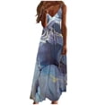 thumbnail image 2 of Puntoco Vestidos Mujer Verano Mujer Verano Casual Estampado V-Cuello Sin Mangas Vestido De Correa, 2 of 5