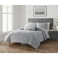 thumbnail image 2 of Home Trends 5-Piece Silver Floral Comforter Set, 2 of 6