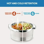 Pinnacle 3-Piece Insulated Casserole Set 3.7/2.6/1.5 qt Thermal Bowls Stainless Steel