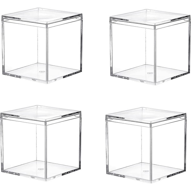 Uxcell Clear Acrylic Plastic Storage Box Square Display Case with