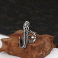 thumbnail image 4 of Mens Vintage Lizard Ring Electroplated Titanium Steel Ring Creative Retro Design Exaggerated Ring for Men Cool Animal Jewelry Ring Gift for Him, 4 of 5