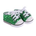 thumbnail image 3 of Zapatos De lona con lentejuelas Sunnimix para muñeca americana De 18 pulgadas regalo verde, 3 of 6