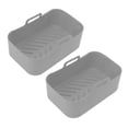 thumbnail image 3 of Friteuse Silicone Panier2pcs Friteuse Silicone Panier Réutilisable Doublure en Silicone Rectangle Friteuse Silicone Panier Top-Notch Performance, 3 of 5
