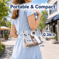 thumbnail image 5 of Portable Handheld Mini Fan, Rechargeable 4000mAh Small Personal Fan with 5 Speeds, Air Turbo Portable Fan for Outdoor Indoor, Travel, Makeup, Eyelash, Kids & Women, White, 5 of 11