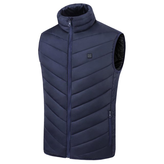 Likrtyny Chaleco Térmico Unisex Antiestático Lavable Hombre Mujer Invierno Must (4XL 2 Zonas