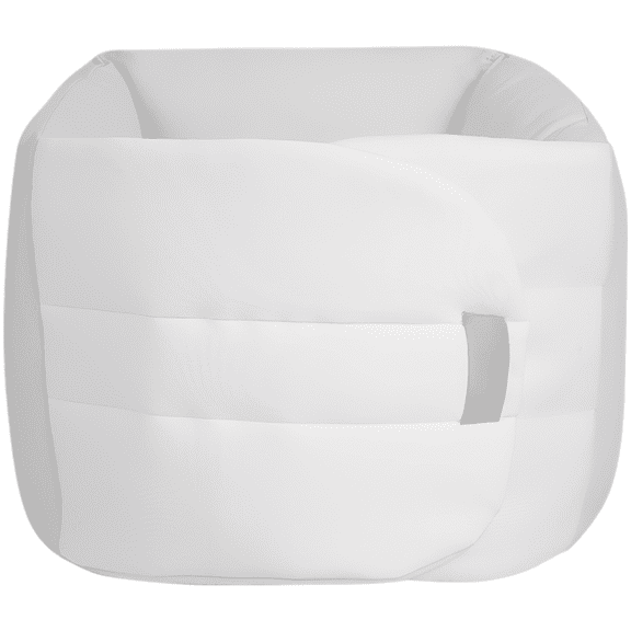 Lumbar Support Pillow for Sleeping,Sleeping Back Support,Grayish White Ergonomic Waist Pillow,Contoured Lumbar Pillow for Side Sleepers
