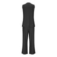 thumbnail image 5 of Wensltd Summer Lounge Sets for Women 2 Piece V Neck Casual Sleeveless Tops Pants Clothing, 5 of 7