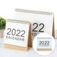 thumbnail image 4 of koolsoo 2x Calendrier de Bureau 2022 Fournitures Quotidiennes Design Simple Support de Calendrier Debout, 4 of 8