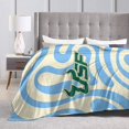 thumbnail image 4 of Clipart USF Bulls Logo Ultra-Soft Micro Fleece Blanket Soft Comfortable Flannel Blanket Available for Bed Couch Living Room, 4 of 8