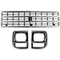 thumbnail image 3 of Garage-Pro Grille Assembly Kit Compatible with 1992-1995 Chevrolet G10, Fits G20, Fits 1992-1996 G30, Fits P30, Silver Shell with Black Insert, 3 of 4