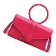thumbnail image 4 of Bolso de noche con solapa de cuero para mujer, bolso de mano, cartera cruzada, bolso de cuerpo cruzado Rosa Macarena Bolso de mano con sobre de noche, 4 of 5