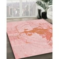thumbnail image 2 of Ahgly Company Indoor Square Patterned Light Red Pink Area Rugs, 3' Square, 2 of 6