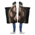 thumbnail image 2 of ASHLEIGH Funny Cat Paw Hooded Throw Blanket 50x60 inches Kids Girls Boys Toddler Blankets with Hood, 2 of 2