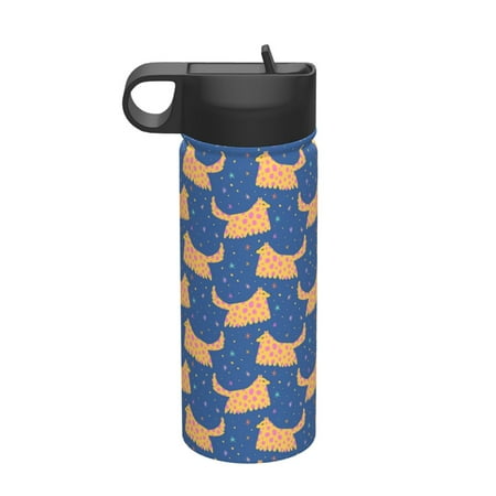 

Zeuib dogs Print 18oz Sports Insulated Kettle Insulated Cups With Handle Sports Water Kettle Water Bottle Insulated