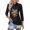 Gray #140, variant on Mohiass 3/4 Sleeve Polo Shirts for Women Solid Color Button Up Tops Lapel Collared T Shirts Trendy Summer Casual Shirts Hot Pink L