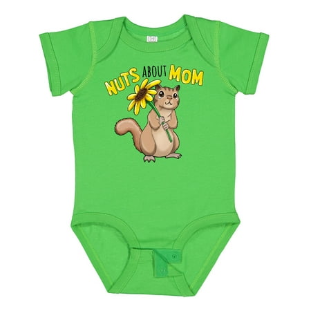 

Inktastic Nuts About Mom Cute Chipmunk with Sunflower Gift Baby Boy or Baby Girl Bodysuit