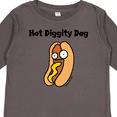 thumbnail image 4 of Inktastic Hotdog Hot Diggity Dawg Boys or Girls Long Sleeve Toddler T-Shirt, 4 of 5