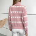 thumbnail image 4 of Posijego Turtleneck Sweater for Women Heart Graphic Crochet Long Sleeve Pullovers Fall Winter Warm Sweaters, 4 of 7