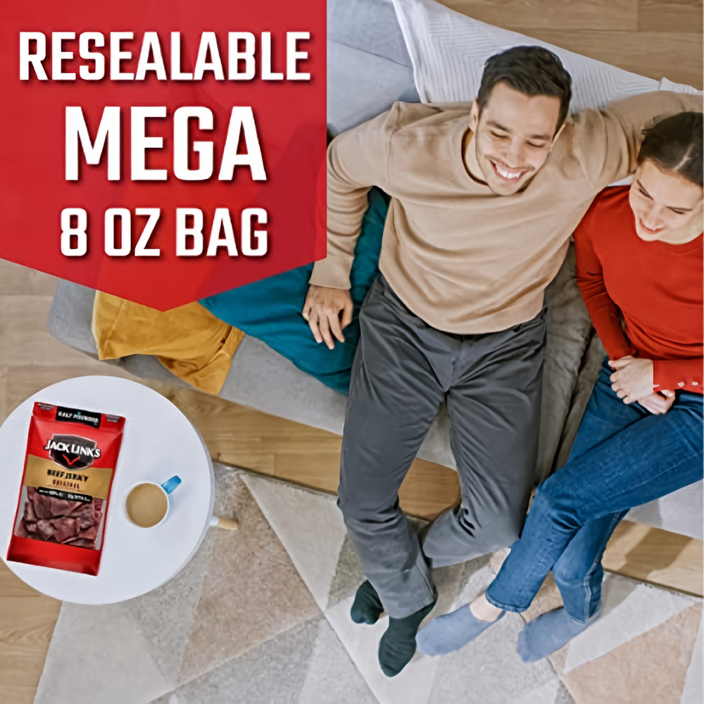 Jack Link's Original Beef Jerky Mega Pack, 8 Oz. (Pack of 8)
