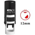 thumbnail image 1 of SMILEY FACE Self Inking Mini Rubber Stamp Colop Round Decorative Teachers Stamps 12mm, 1 of 1