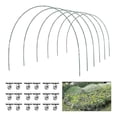 thumbnail image 2 of 36 PCS Green House Hoops Grow Tunnel 6 Sets of 8.5 FT Long Garden Hoops Kit, Rust-Free Fiberglass Ra, 2 of 5
