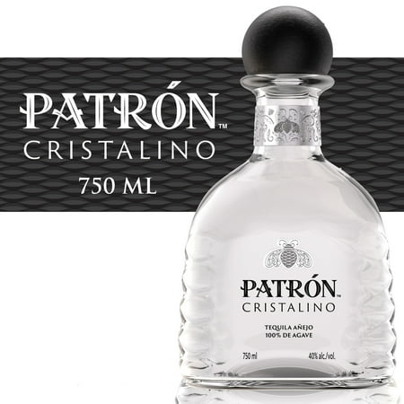 PATRÓN Cristalino tequila, 750 ml, one bottle