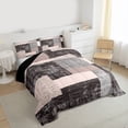 thumbnail image 3 of Castle Fairy Minimalist Triangle Twin Comforter Sets,Abstract Geometric Bedding Set, 3 of 8