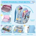 thumbnail image 4 of Mochila MUSEVOS para niñas, escuela primaria y adolescentes de 6 a 14 años, 21 L, 4 of 8