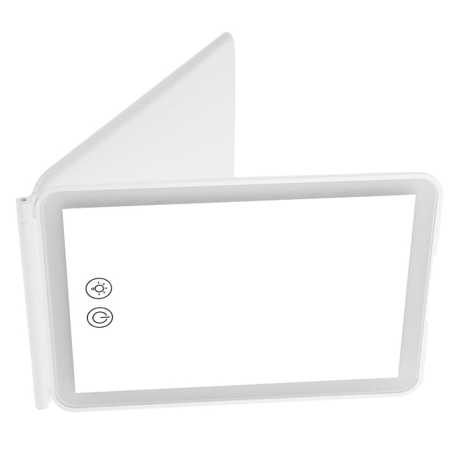 OULII Espejo Plegable Para Maquillaje Con LED Recargable Para Escritorio Y Hogar